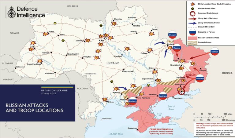 Россияне переходят в оборону на большинстве направлений: свежая карта боевых действий в Украине